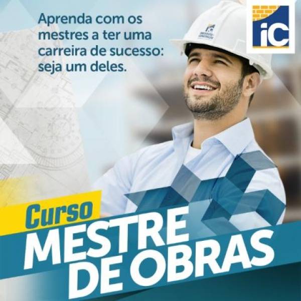 Cursos para Mestres de Obras Valor Baixo em Embira - Curso Mestre de Obras